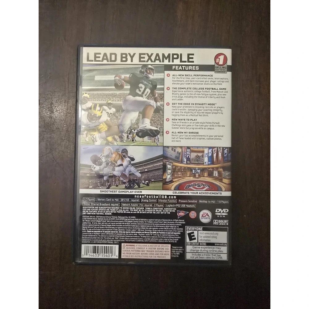 NCAA Football 08 Sony PlayStation 2 - Complete Video Game (PS2)